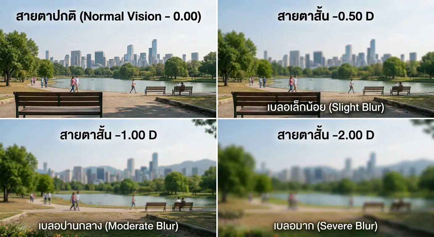 ค่าสายตาสั้น (Myopia) คืออะไร